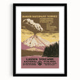 Vintage Travel Poster - Lassen Volcanic Park | Retro Nature Art