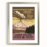 Vintage Travel Poster - Lassen Volcanic Park | Retro Nature Art