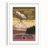 Vintage Travel Poster - Lassen Volcanic Park | Retro Nature Art