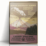 Vintage Travel Poster - Lassen Volcanic Park | Retro Nature Art