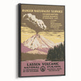 Vintage Travel Poster - Lassen Volcanic Park | Retro Nature Art