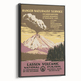 Vintage Travel Poster - Lassen Volcanic Park | Retro Nature Art