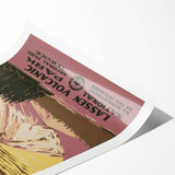 Vintage Travel Poster - Lassen Volcanic Park | Retro Nature Art