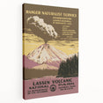 Vintage Travel Poster - Lassen Volcanic Park | Retro Nature Art