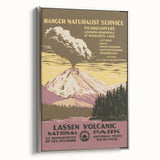 Vintage Travel Poster - Lassen Volcanic Park | Retro Nature Art