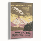 Vintage Travel Poster - Lassen Volcanic Park | Retro Nature Art