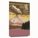 Vintage Travel Poster - Lassen Volcanic Park | Retro Wilderness Art