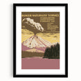 Vintage Travel Poster - Lassen Volcanic Park | Retro Wilderness Art