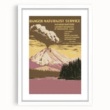 Vintage Travel Poster - Lassen Volcanic Park | Retro Wilderness Art