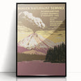 Vintage Travel Poster - Lassen Volcanic Park | Retro Wilderness Art