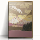 Vintage Travel Poster - Lassen Volcanic Park | Retro Wilderness Art