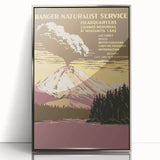 Vintage Travel Poster - Lassen Volcanic Park | Retro Wilderness Art