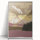 Vintage Travel Poster - Lassen Volcanic Park | Retro Wilderness Art