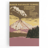 Vintage Travel Poster - Lassen Volcanic Park | Retro Wilderness Art
