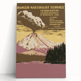 Vintage Travel Poster - Lassen Volcanic Park | Retro Wilderness Art