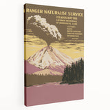 Vintage Travel Poster - Lassen Volcanic Park | Retro Wilderness Art