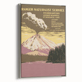 Vintage Travel Poster - Lassen Volcanic Park | Retro Wilderness Art