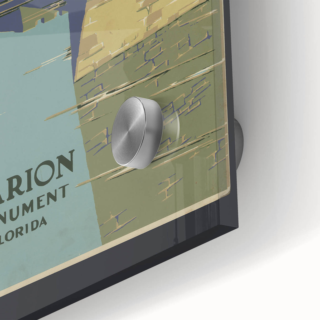Vintage Travel Poster - Fort Marion, Florida | Retro Monument Art