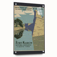 Vintage Travel Poster - Fort Marion, Florida | Retro Monument Art