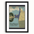 Vintage Travel Poster - Fort Marion, Florida | Retro Monument Art