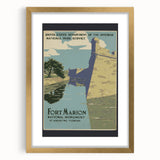 Vintage Travel Poster - Fort Marion, Florida | Retro Monument Art