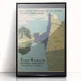 Vintage Travel Poster - Fort Marion, Florida | Retro Monument Art