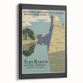 Vintage Travel Poster - Fort Marion, Florida | Retro Monument Art