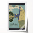 Vintage Travel Poster - Fort Marion, Florida | Retro Monument Art