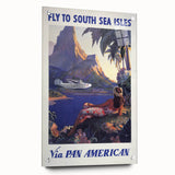 Vintage Travel Poster - South Sea Isles | Retro Island Art Print