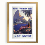 Vintage Travel Poster - South Sea Isles | Retro Island Art Print