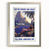 Vintage Travel Poster - South Sea Isles | Retro Island Art Print