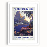 Vintage Travel Poster - South Sea Isles | Retro Island Art Print