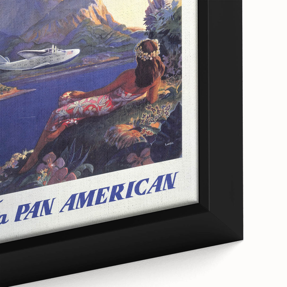 Vintage Travel Poster - South Sea Isles | Retro Island Art Print