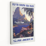 Vintage Travel Poster - South Sea Isles | Retro Island Art Print