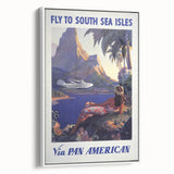 Vintage Travel Poster - South Sea Isles | Retro Island Art Print