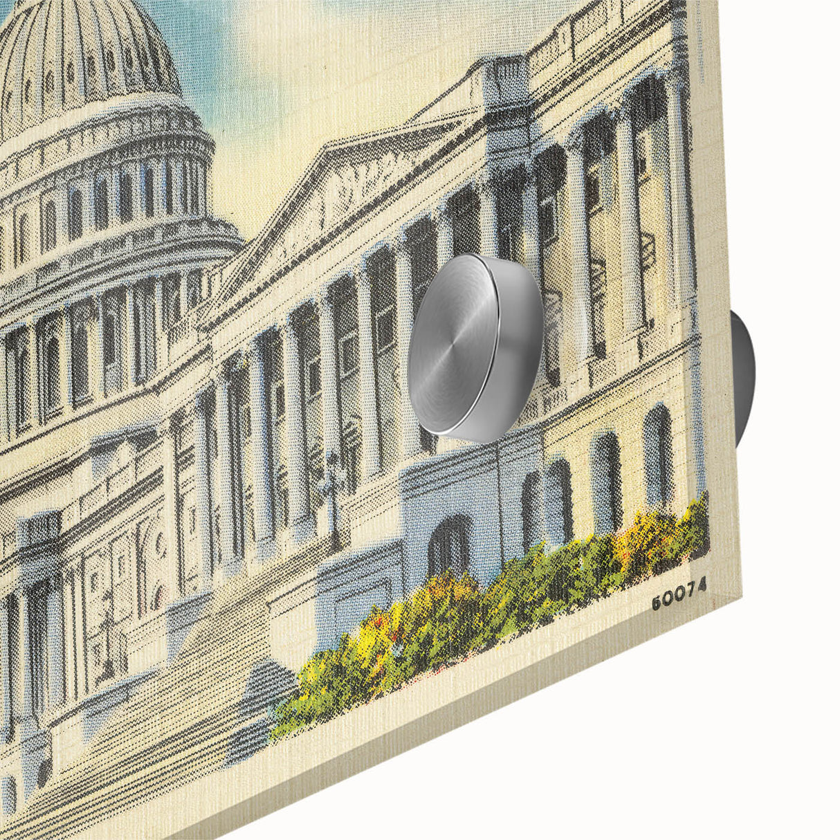 Vintage U.S. Capitol Poster - Classic Washington D.C. Travel Art