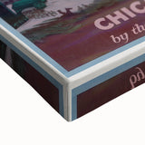 Vintage Travel Poster - Chicago Temple | Retro City Art Print