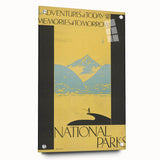 Vintage Travel Poster - National Parks | Retro Wilderness Art Print