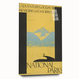 Vintage Travel Poster - National Parks | Retro Wilderness Art Print