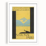 Vintage Travel Poster - National Parks | Retro Wilderness Art Print