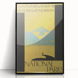 Vintage Travel Poster - National Parks | Retro Wilderness Art Print