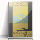 Vintage Travel Poster - National Parks | Retro Wilderness Art Print
