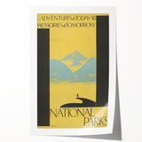 Vintage Travel Poster - National Parks | Retro Wilderness Art Print