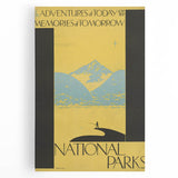 Vintage Travel Poster - National Parks | Retro Wilderness Art Print