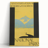 Vintage Travel Poster - National Parks | Retro Wilderness Art Print