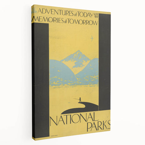 Vintage Travel Poster - National Parks | Retro Wilderness Art Print