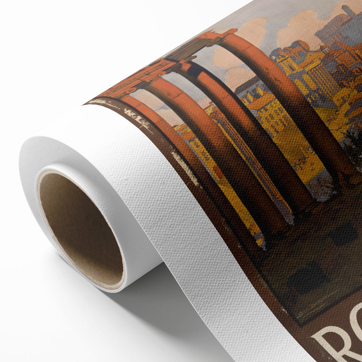 Vintage Travel Poster - Rome, Italy | Retro Architecture Art Print
