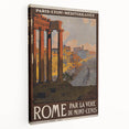Vintage Travel Poster - Rome, Italy | Retro Architecture Art Print