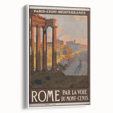 Vintage Travel Poster - Rome, Italy | Retro Architecture Art Print