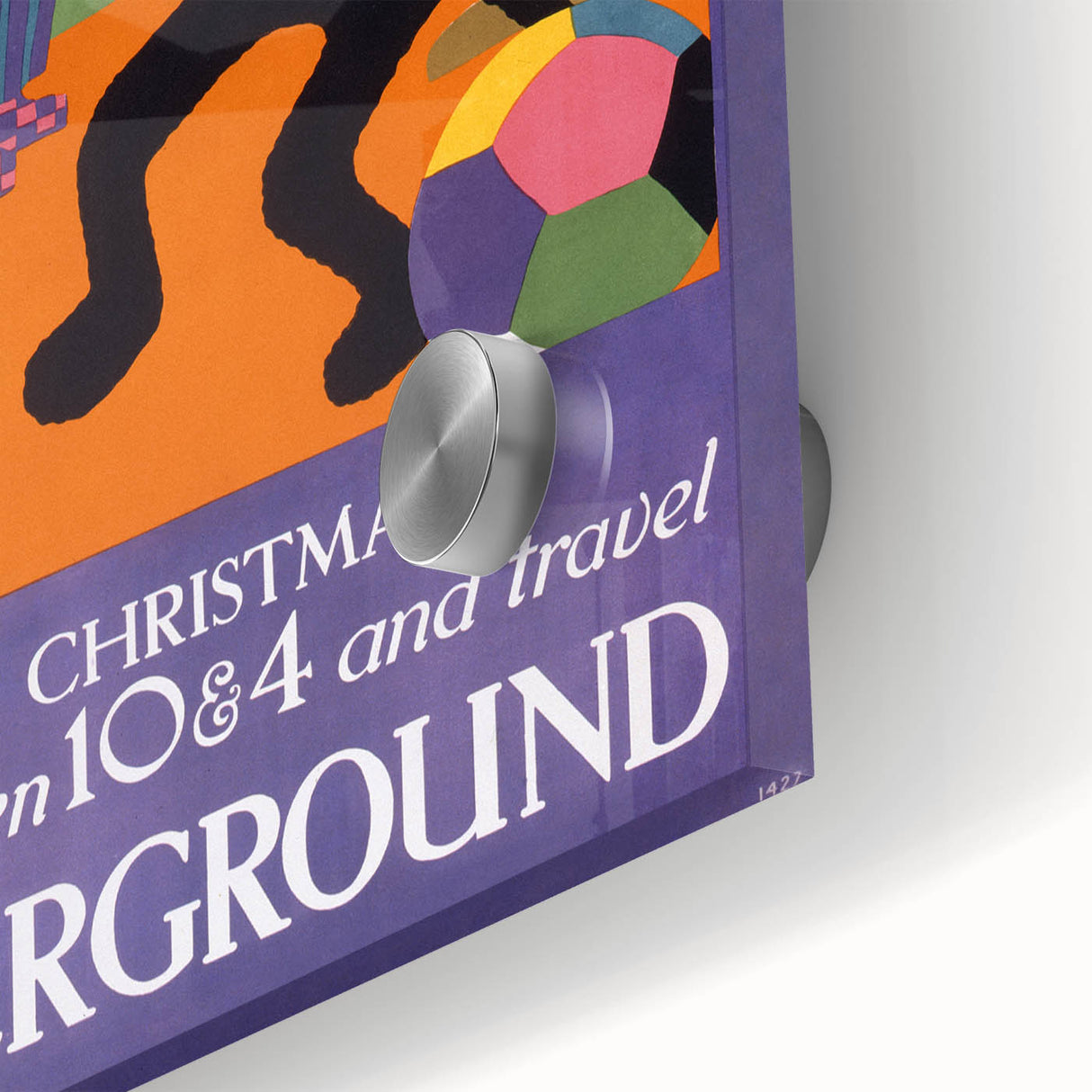 Vintage Travel Poster - Christmas Underground | Retro Holiday Art